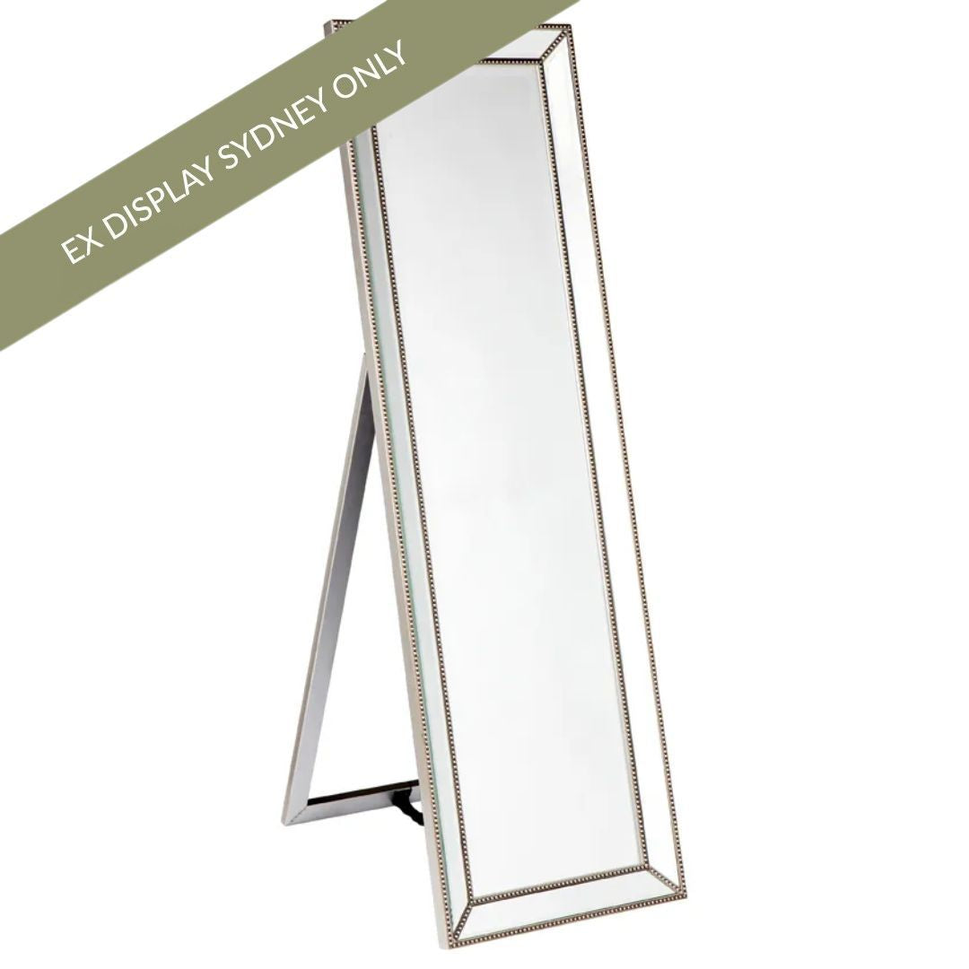 Zeta Cheval Mirror - Antique Silver - OUTLET NSW
