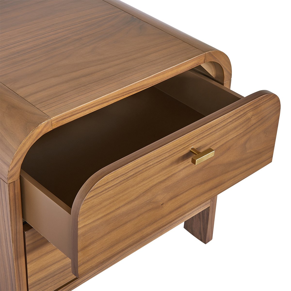 Chisholm 60x60cm Bedside Table - Walnut