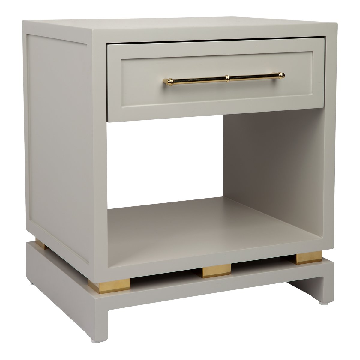 Pearl Bedside Table - Small Grey Set of 2