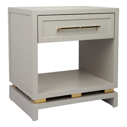 Pearl Bedside Table - Small Grey Set of 2