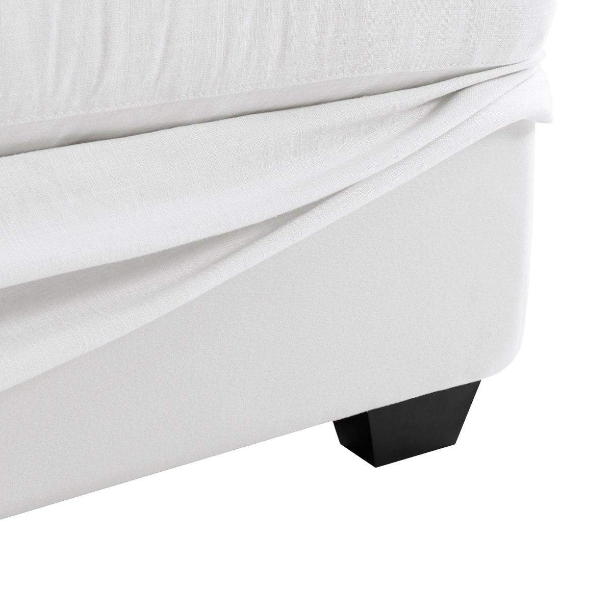 Birkshire 2 Seater Slip Cover Sofa - White Linen
