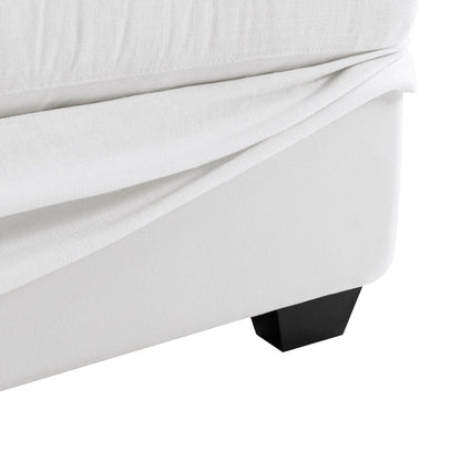 Birkshire 2 Seater Slip Cover Sofa - White Linen