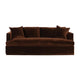 Birkshire 3 Seater Slip Cover Sofa - Dark Chocolate Velvet