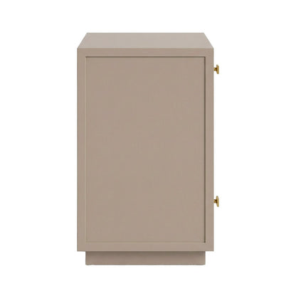 Logan 50x65cm Bedside Table - Taupe