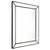 Zeta Wall Mirror - Large Black