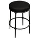 Heston Black Kitchen Stool - Black Linen