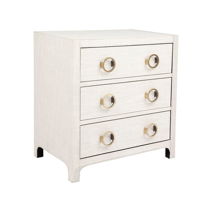 Astley 62x66cm Upholstered Bedside Table - Natural