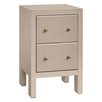 Ariana 40x65cm Bedside Table - Beige