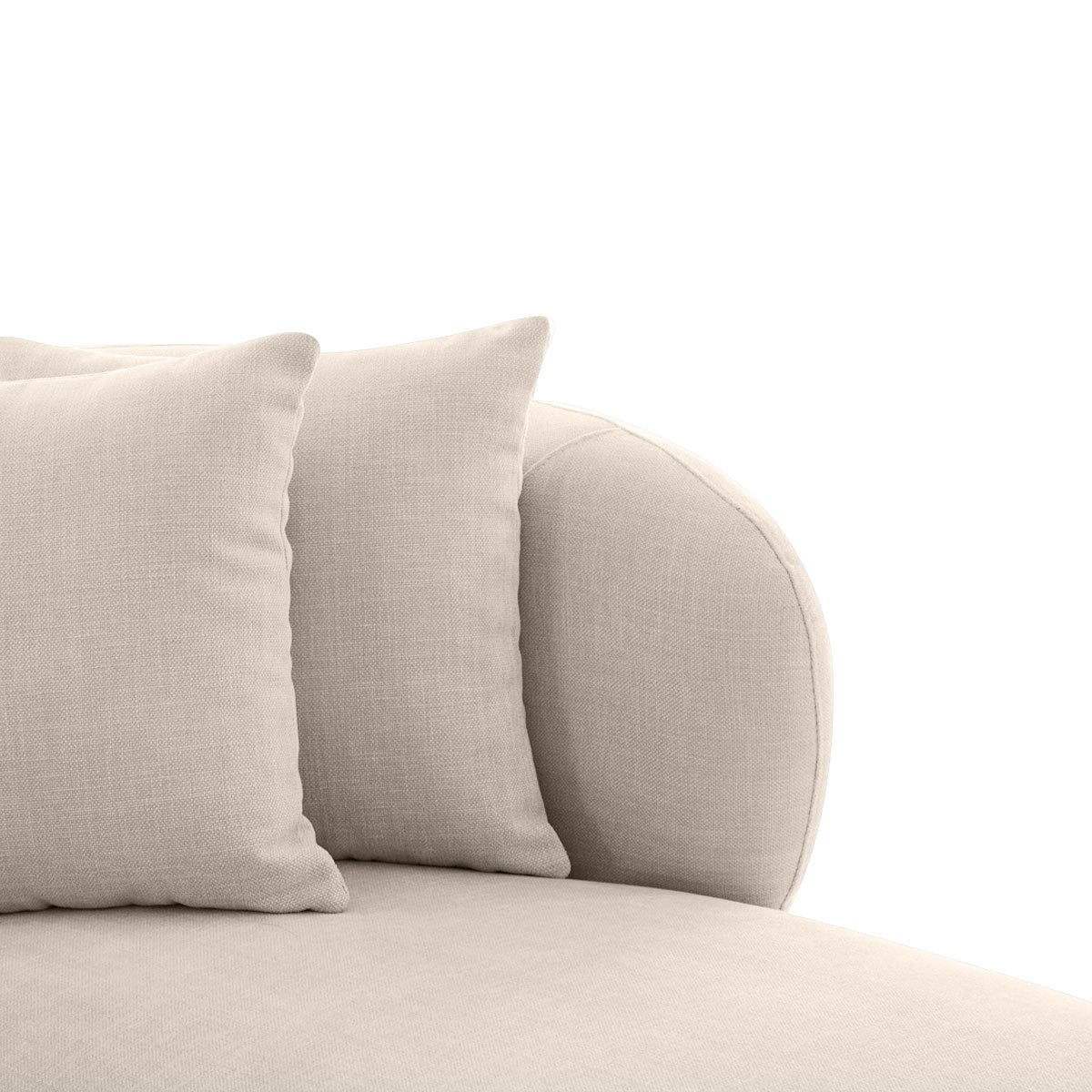 Greenwich Modular 3 Seater Sofa w Right Chaise - Natural Chenille