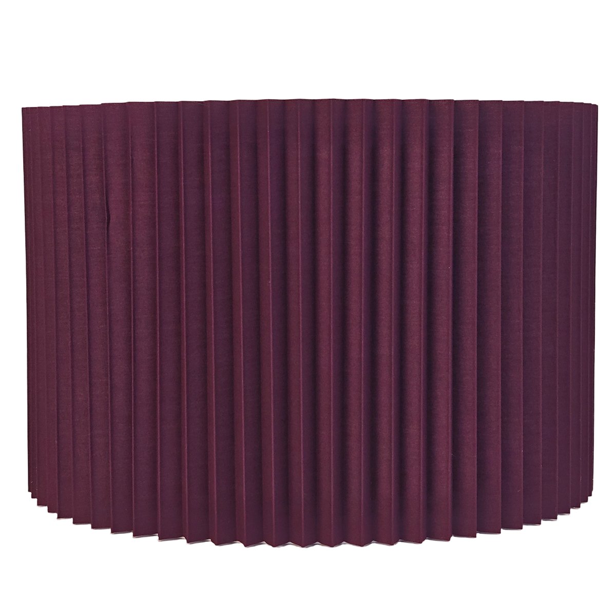 Nina Pleated Drum Shade - Medium Plum