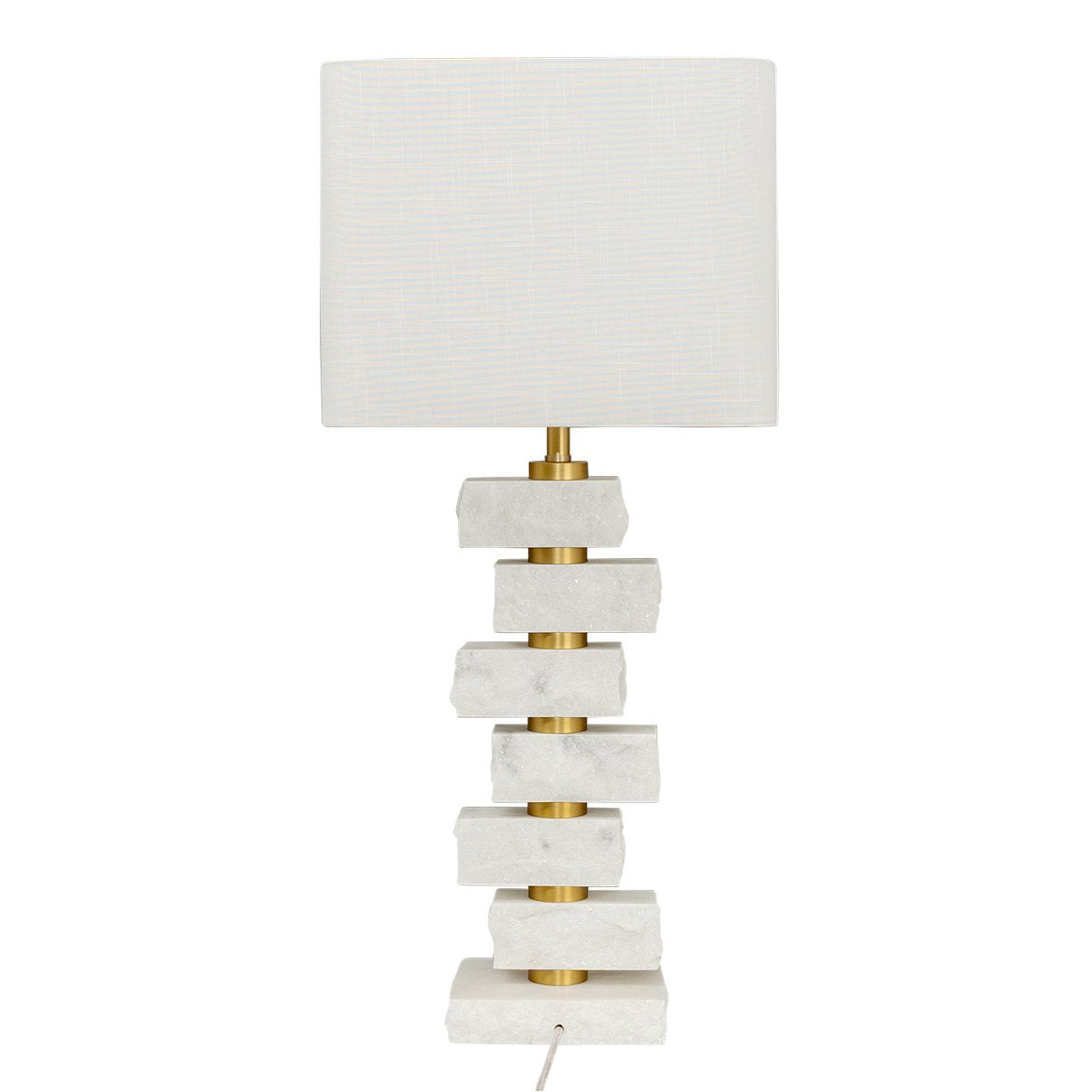 Hamburg Marble Table Lamp - White