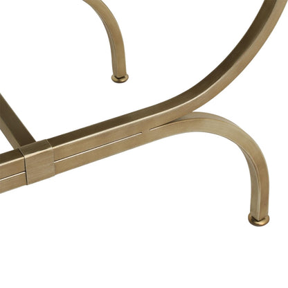 Novak Antique Gold Iron Stool - Mulberry Velvet - OUTLET NSW