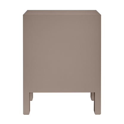 Ariana Bedside Table - Small Taupe