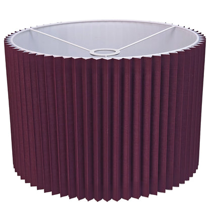 Nina Pleated Drum Shade - Medium Plum