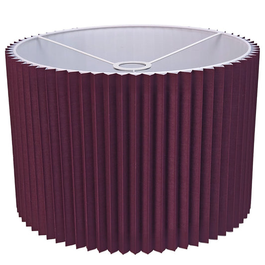 Nina Pleated Drum Shade - Medium Plum