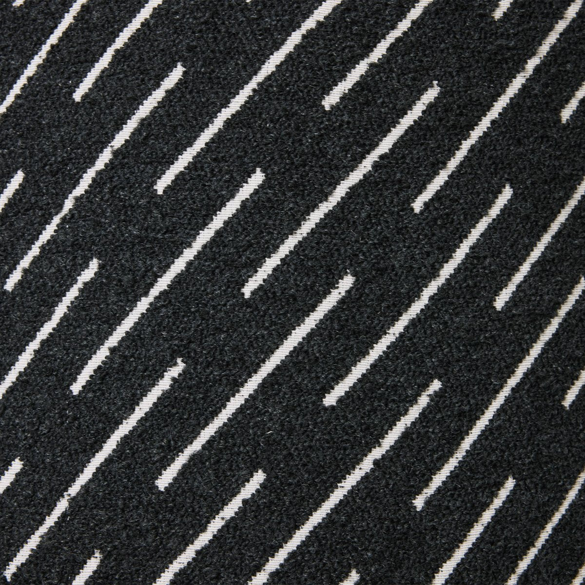 Orta Stool - Black Jacquard