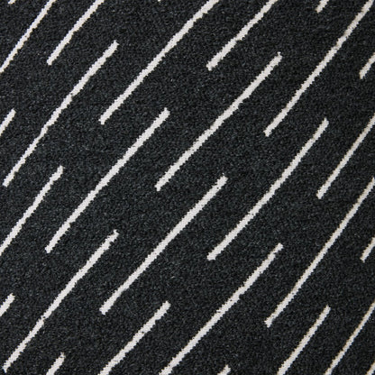 Orta Stool - Black Jacquard