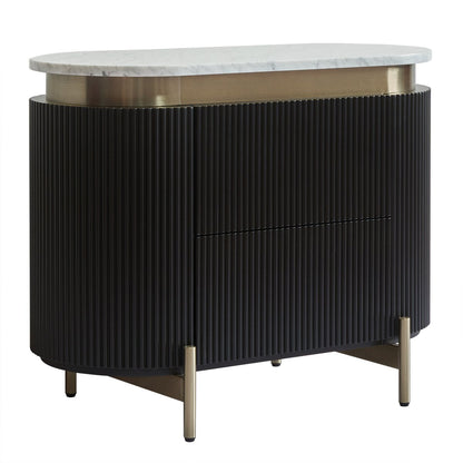 Demarco Bedside Table - Black Set of 2
