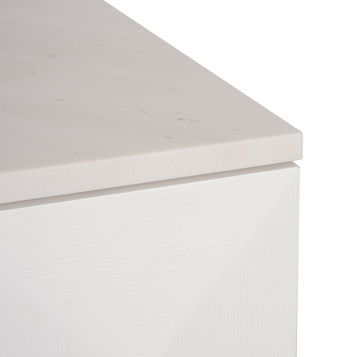 Benedict White Oak Buffet - White Marble