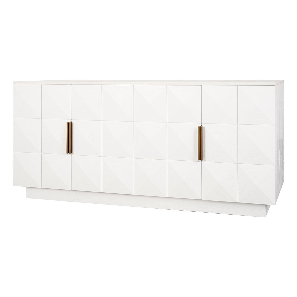 Benedict White Oak Buffet - White Marble