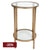 Cocktail Glass Petite Side Table - Antique Gold