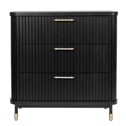 Sophia 3 Drawer Chest - Black