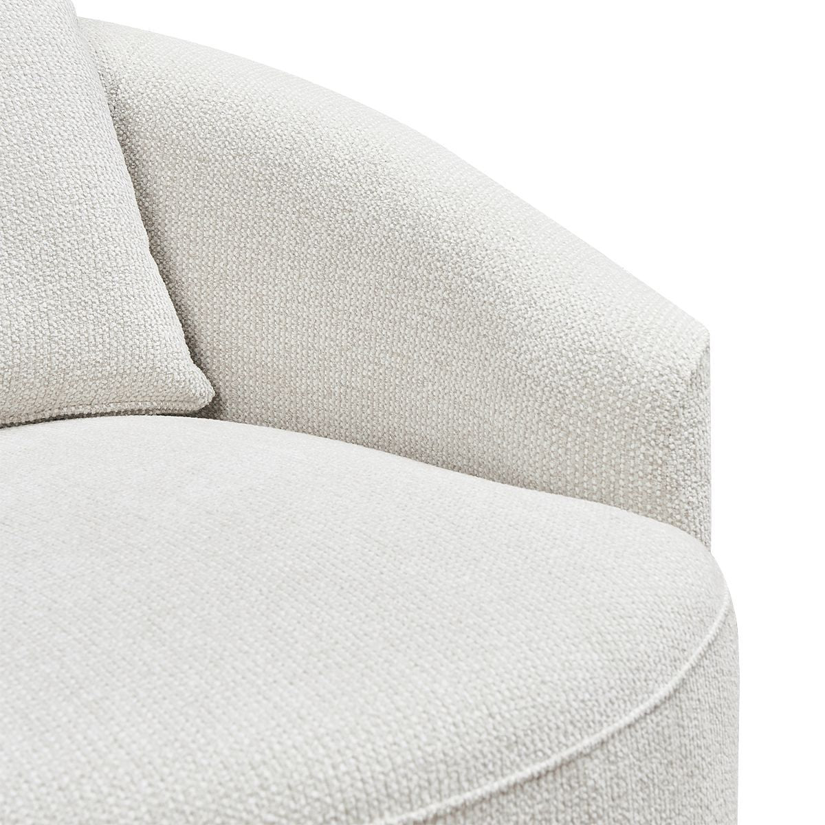 Kira Swivel Arm Chair - Speckle Ecru