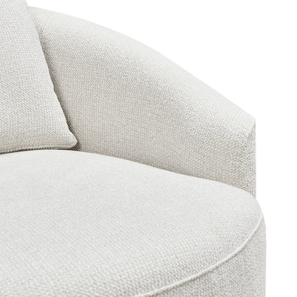 Kira Swivel Arm Chair - Speckle Ecru