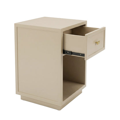 Logan Bedside Table - Petite Beige