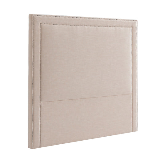 Manhattan 160x150cm Queen Bedhead - Fawn Linen