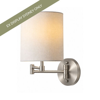 Leiden Wall Sconce - Brushed Nickel - OUTLET NSW