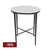 Heston Marble Round Side Table - Black