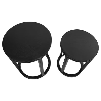 Cadie Nesting Side Tables - Black