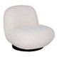 Felicity Swivel Occasional Chair - Ivory Boucle