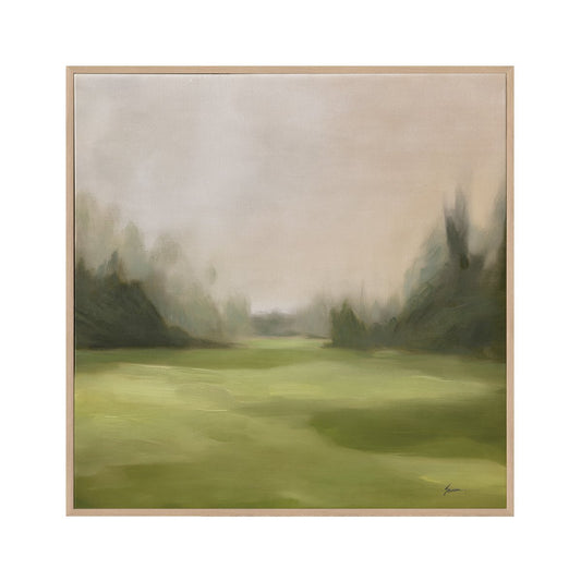 Green Meadows 100x100cm Canvas Painting