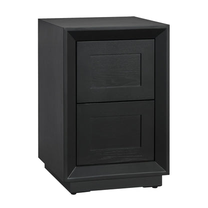 Balmain 40x65cm Bedside Table - Black