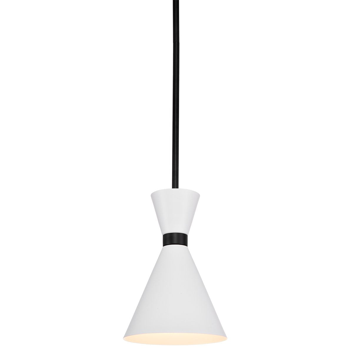 Oslo Pendant - White w Black