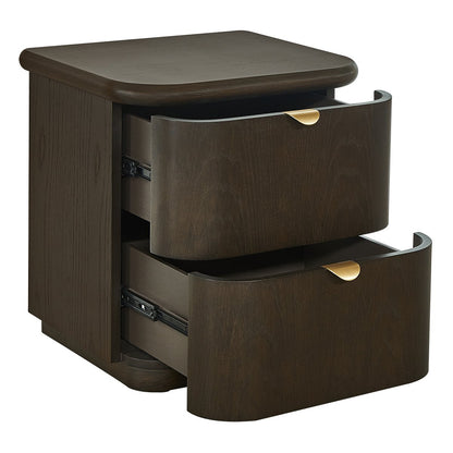 Lina Bedside Table - Smoked Oak