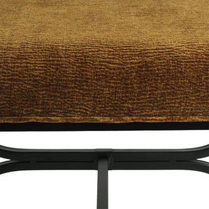 Novak Black Iron Stool -  Butterscotch – view 4