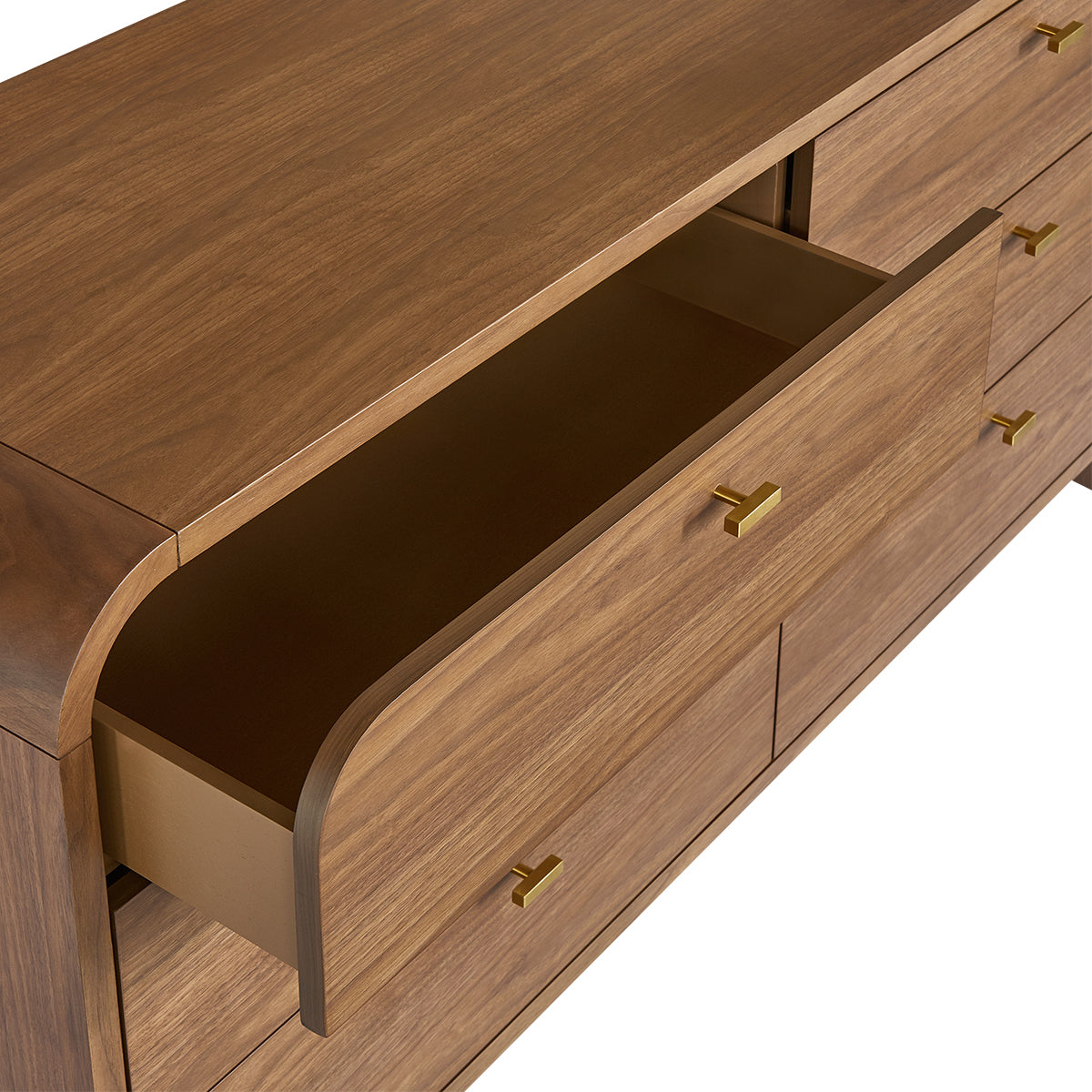 Chisholm 160cm 6 Drawer Chest - Walnut