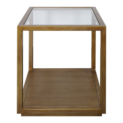 Sadie Square Side Table - Large Antique Gold