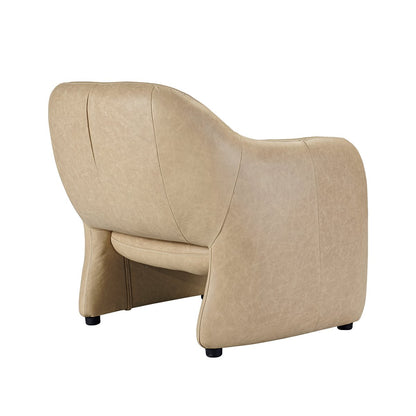 Clifton Arm Chair - Cappuccino Cream Leather