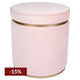 Totti Storage Stool - Blush Velvet