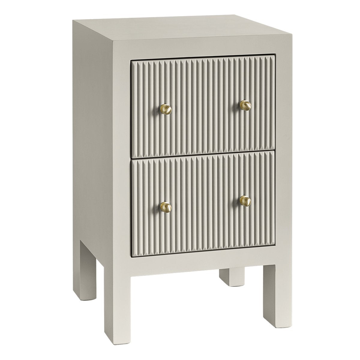 Ariana 40x65cm Bedside Table - Grey