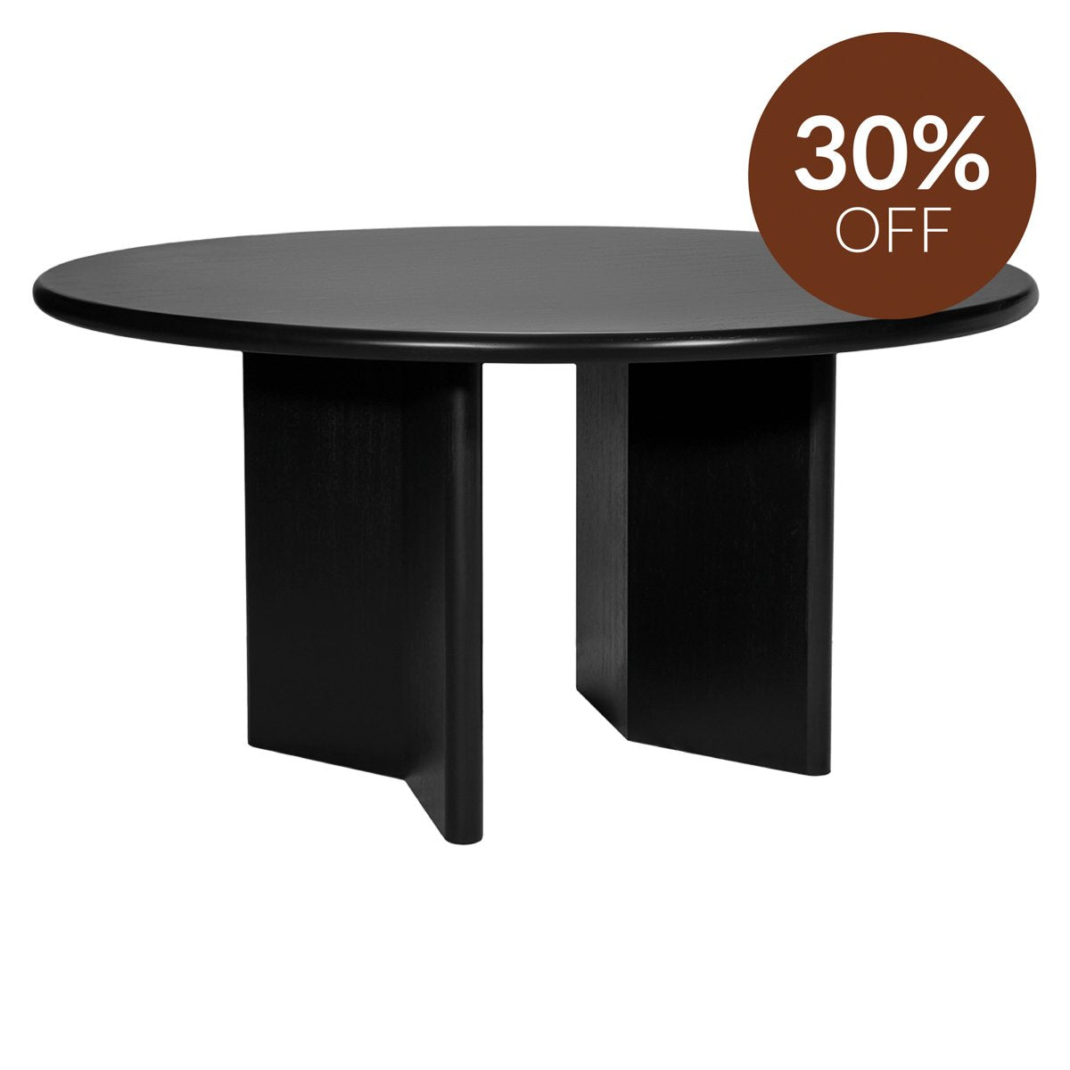 Montauk Round Dining Table - 1.5m Black