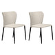 Foley Dining Chair Set of 2 - Natural w Metal Legs