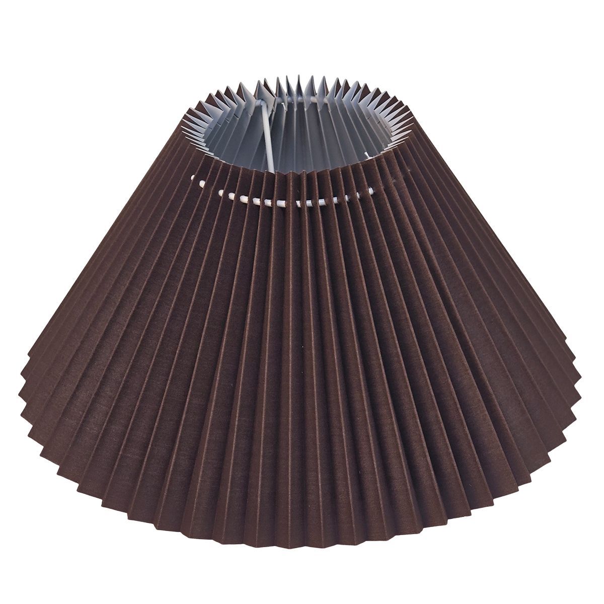 Anya Pleated Empire Shade - Medium Espresso