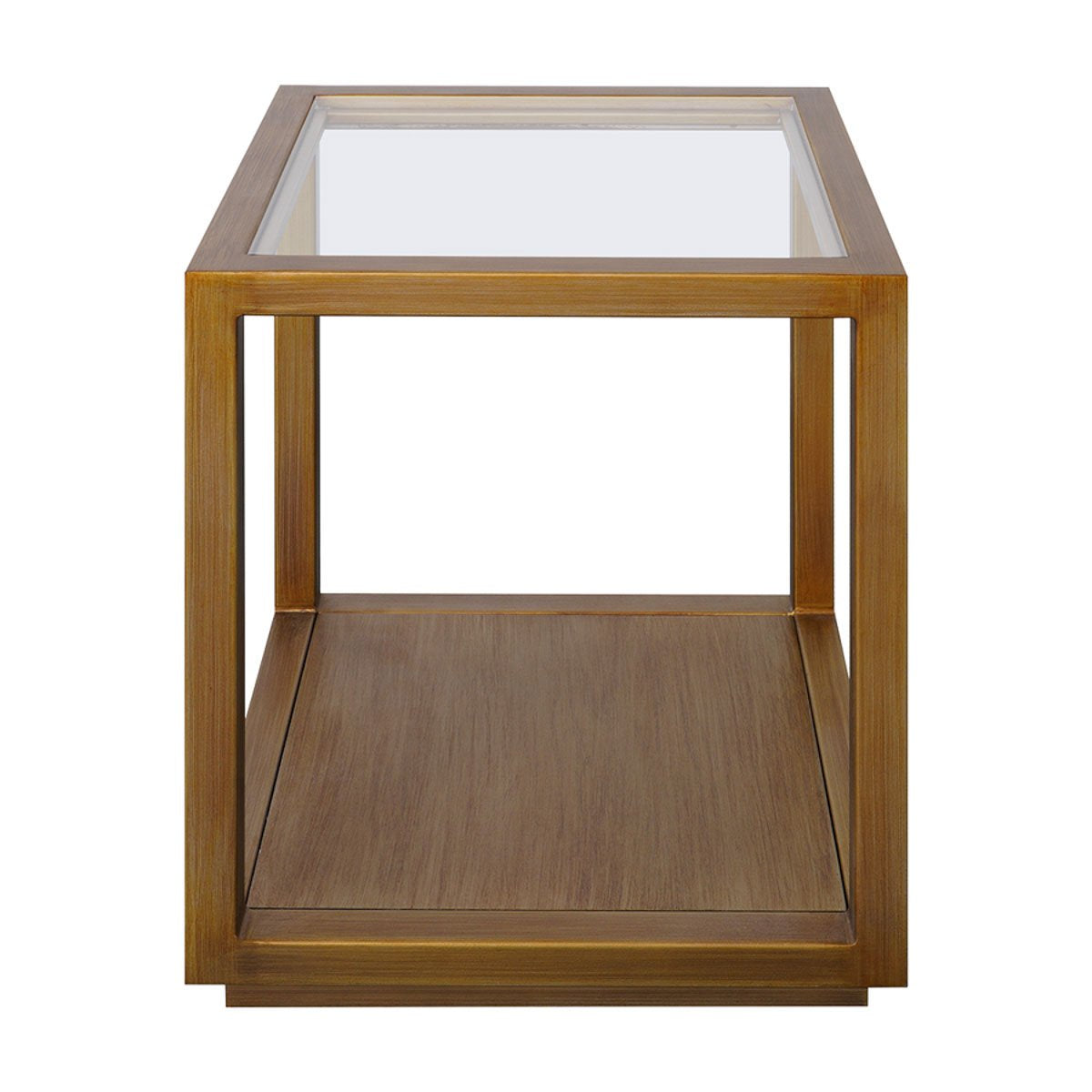 Sadie Square Side Table - Medium Antique Gold