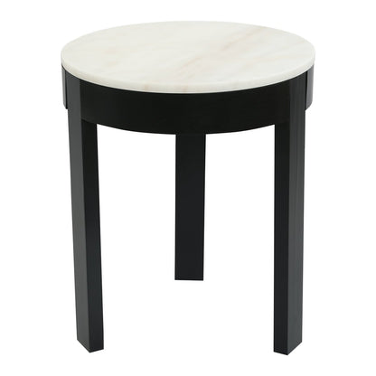 Oliver Marble Side Table - Large Black