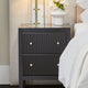 Ariana Bedside Table - Small Black
